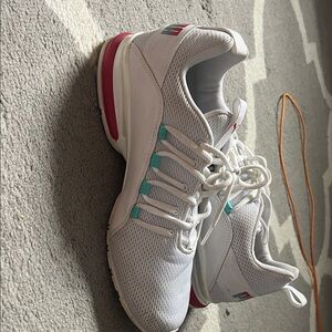 Puma White and Pink Women's Sneakers
